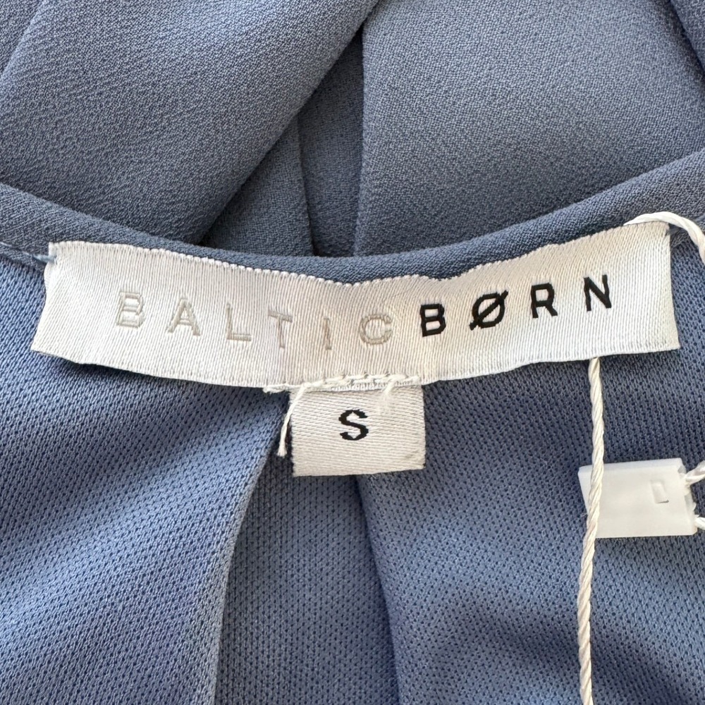 Baltic Born Lydia Maxi Dress Small Slate Blue Long Sleeve Formal Elegant Event - Picture 9 of 10